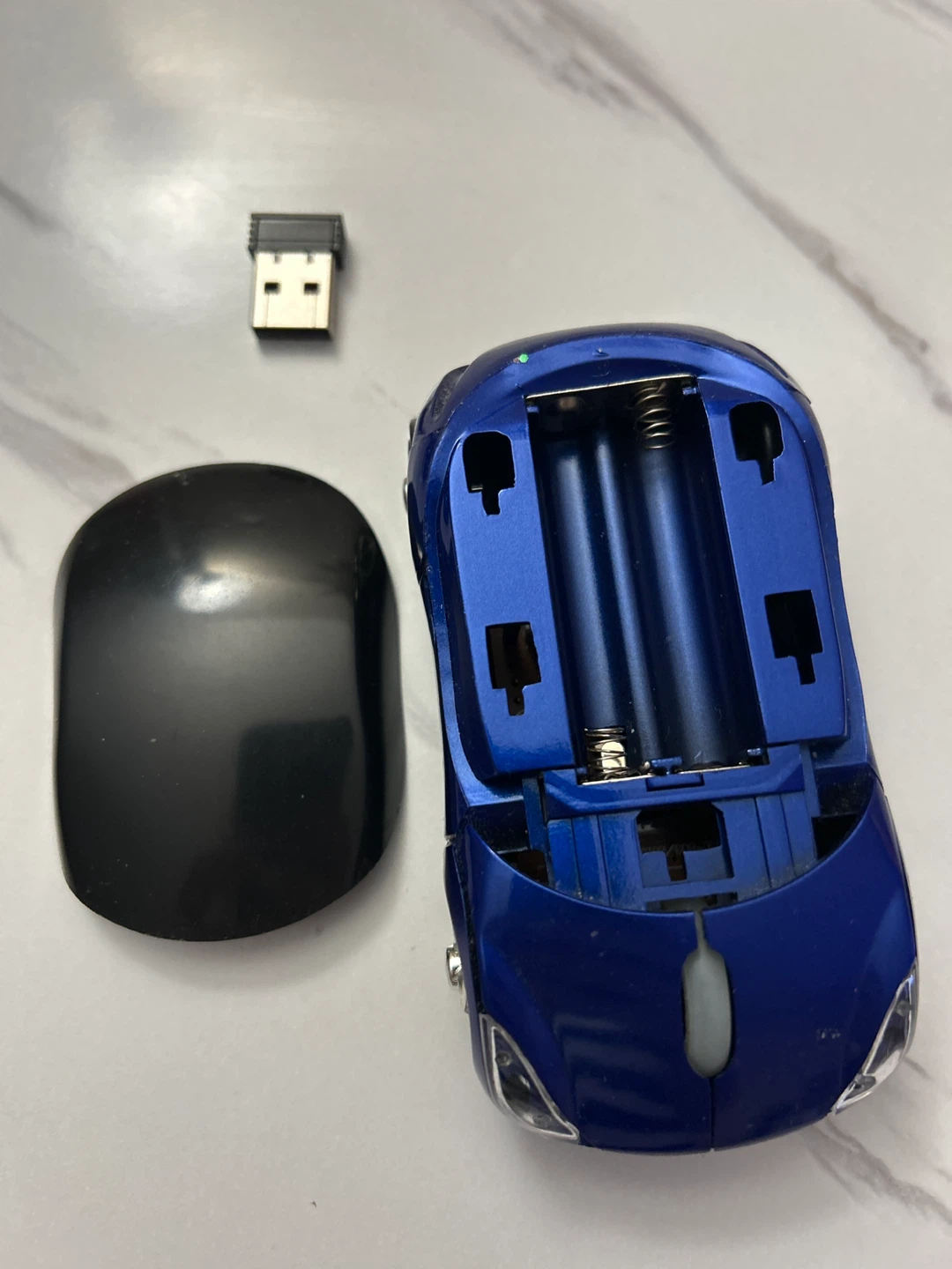 🧡 Blue Car Shaped Wireless Mouse - photo 2