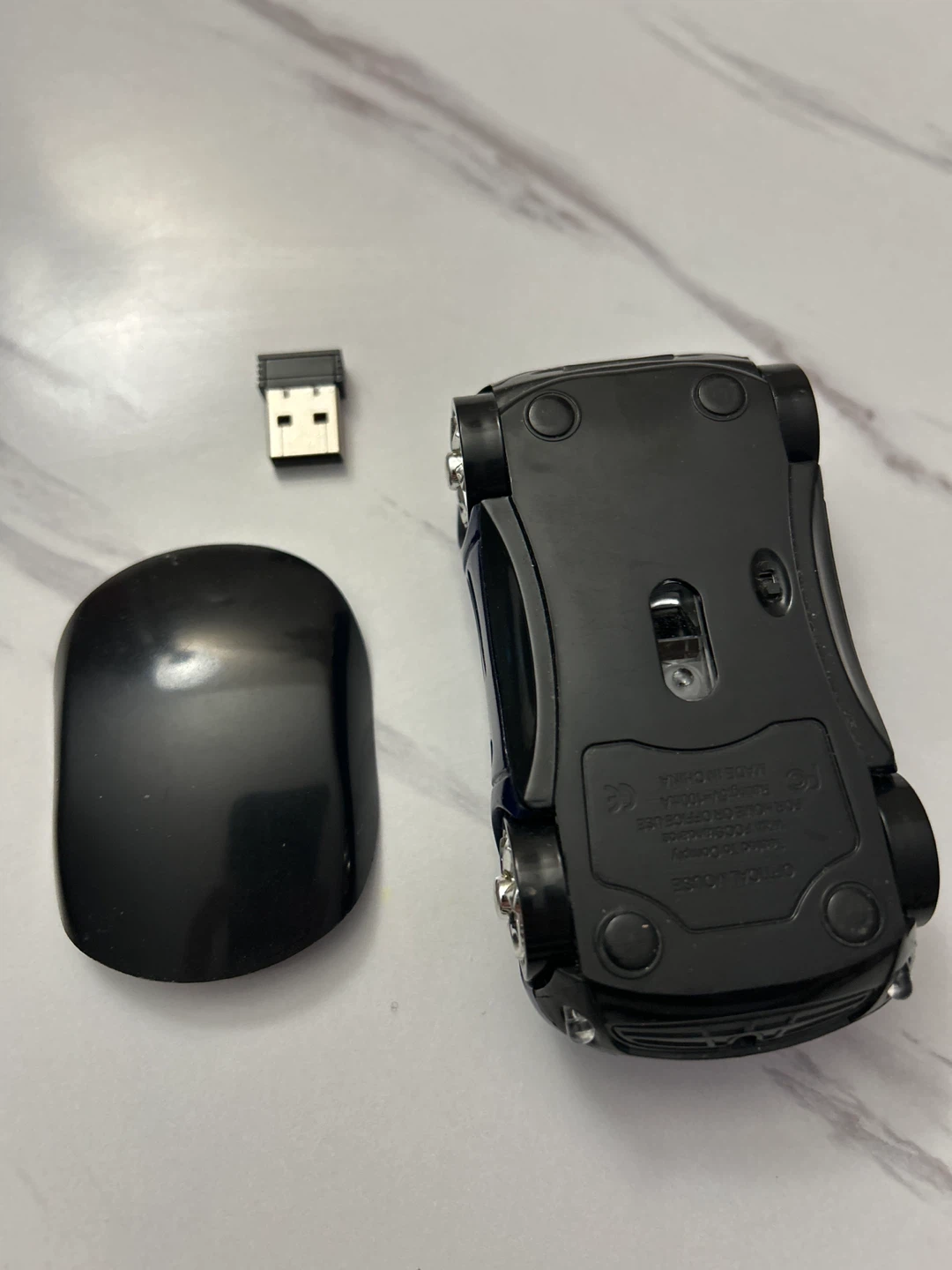 🧡 Blue Car Shaped Wireless Mouse - photo 3