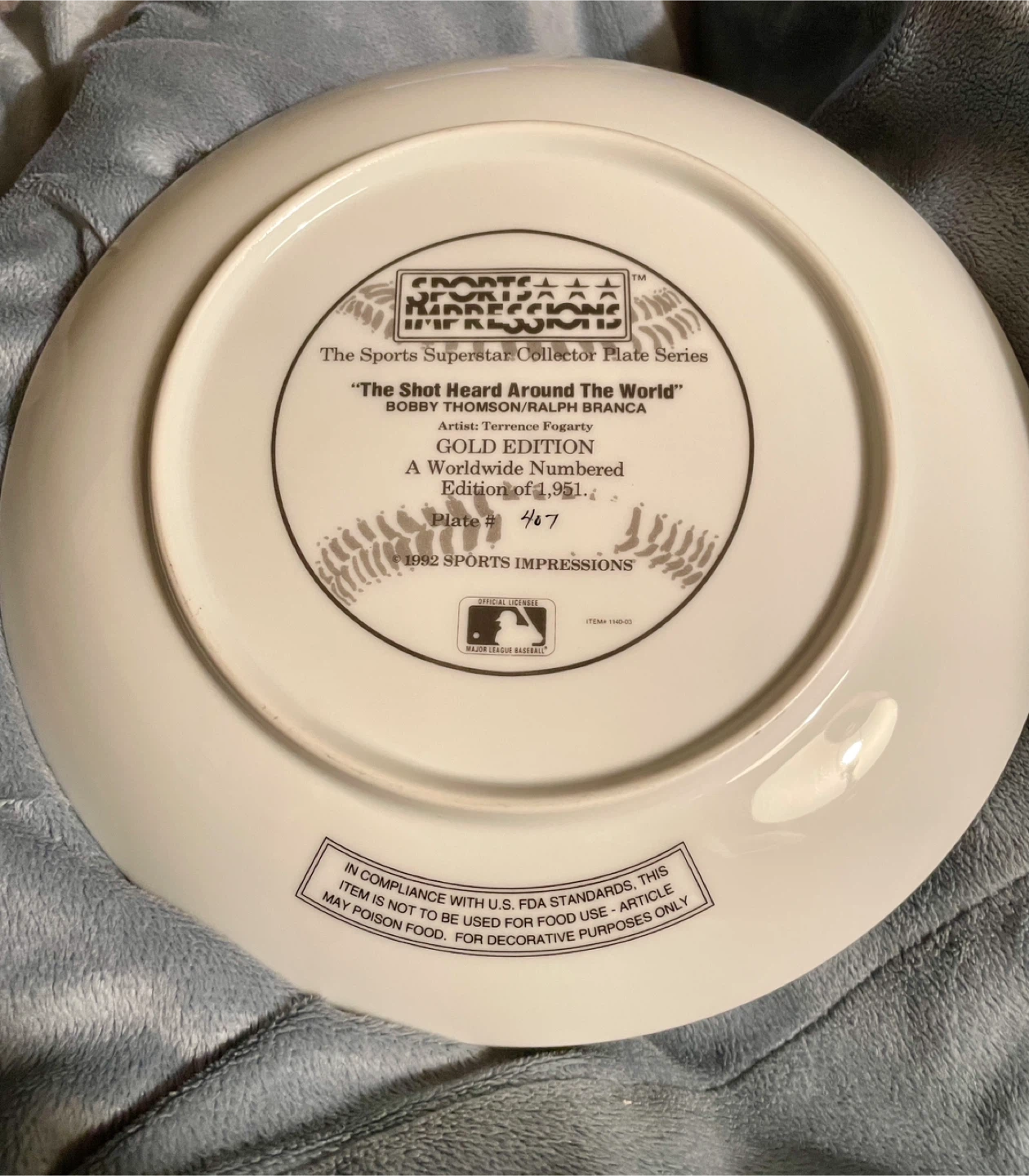 Sports Impressions Collector Plate - photo 2