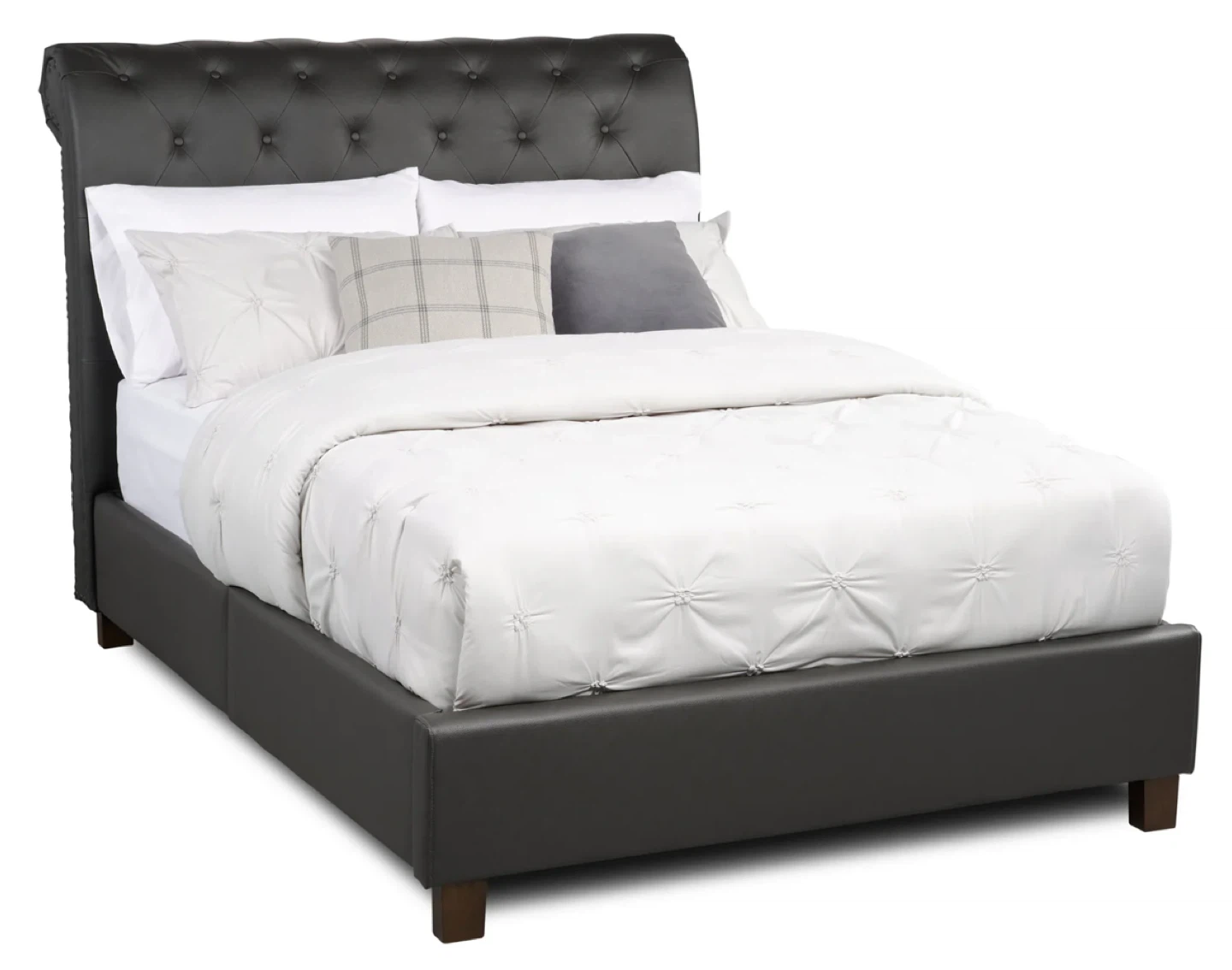 Upholstered Platform Bed Frame - Queen Size - photo 2