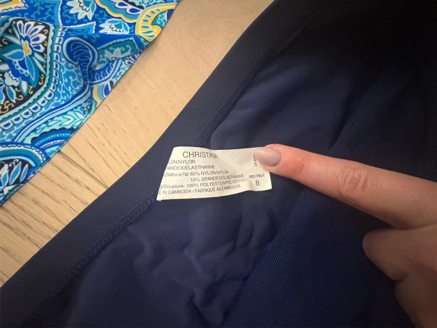 Women’s Swimsuit Set - Blue, Size 8 - photo 4