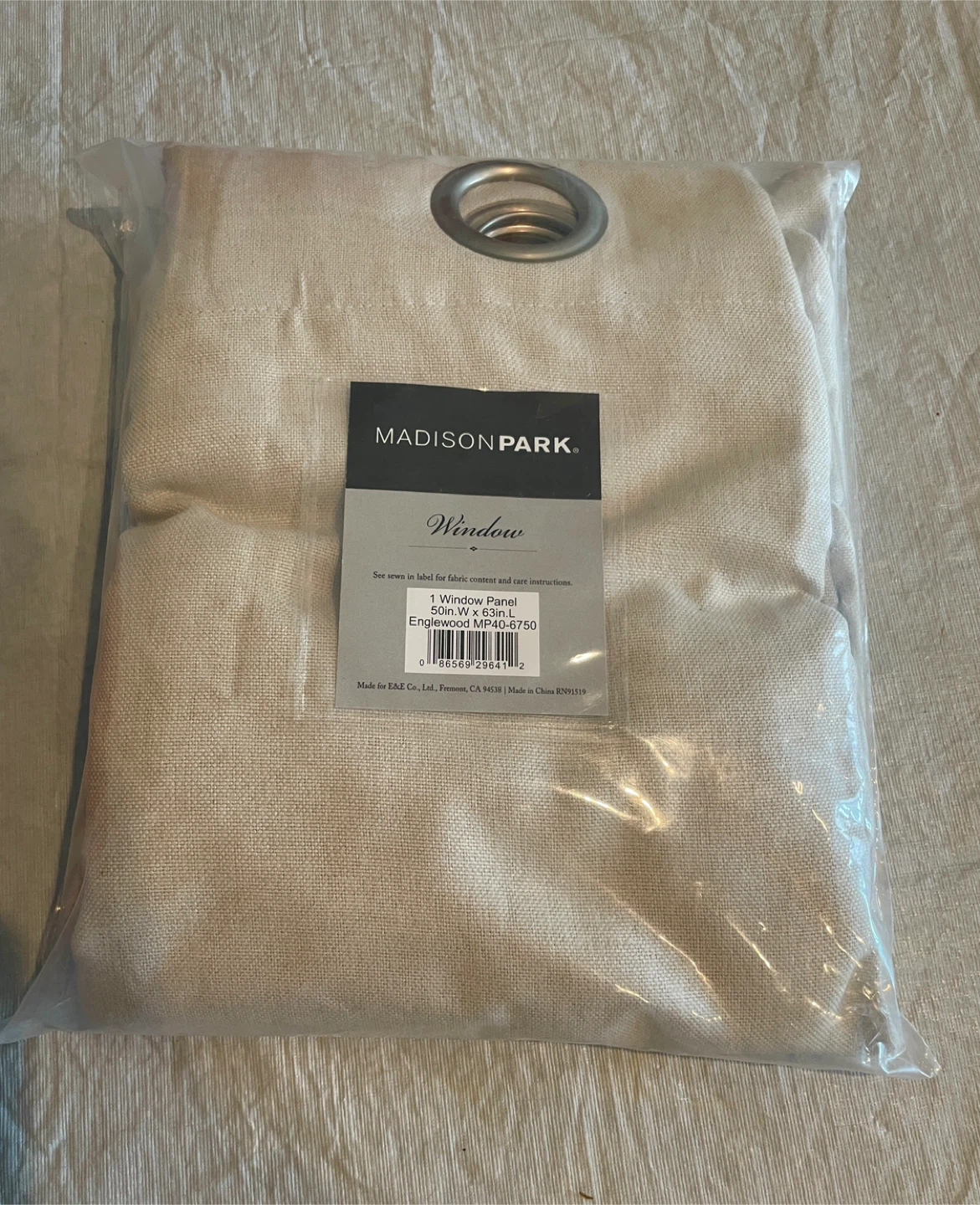 Madison Park Englewood Window Panel 50x63in - New