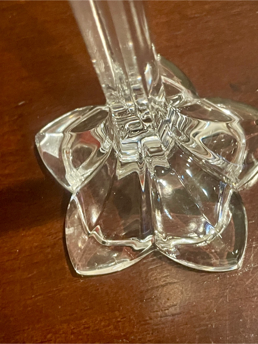 2 Mikassa Clear Crystal Candlestick Holders - Set of 2 - photo 3