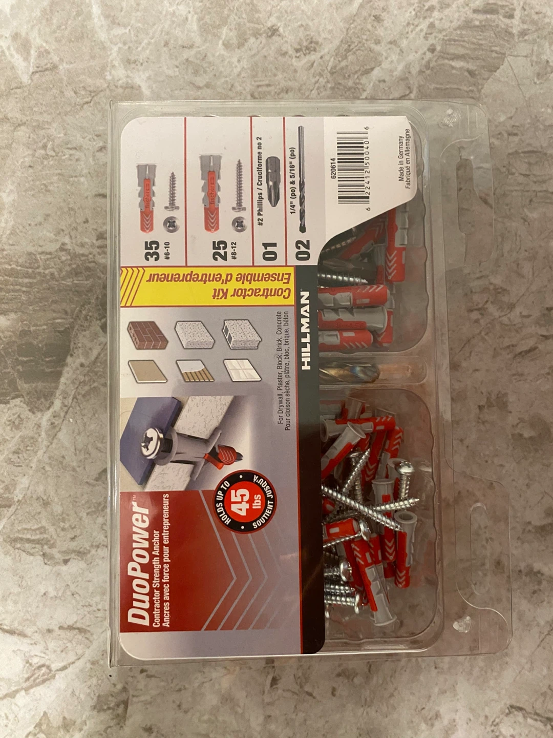Hillman DuoPower Contractor Strength Anchor Kit - New - photo 2