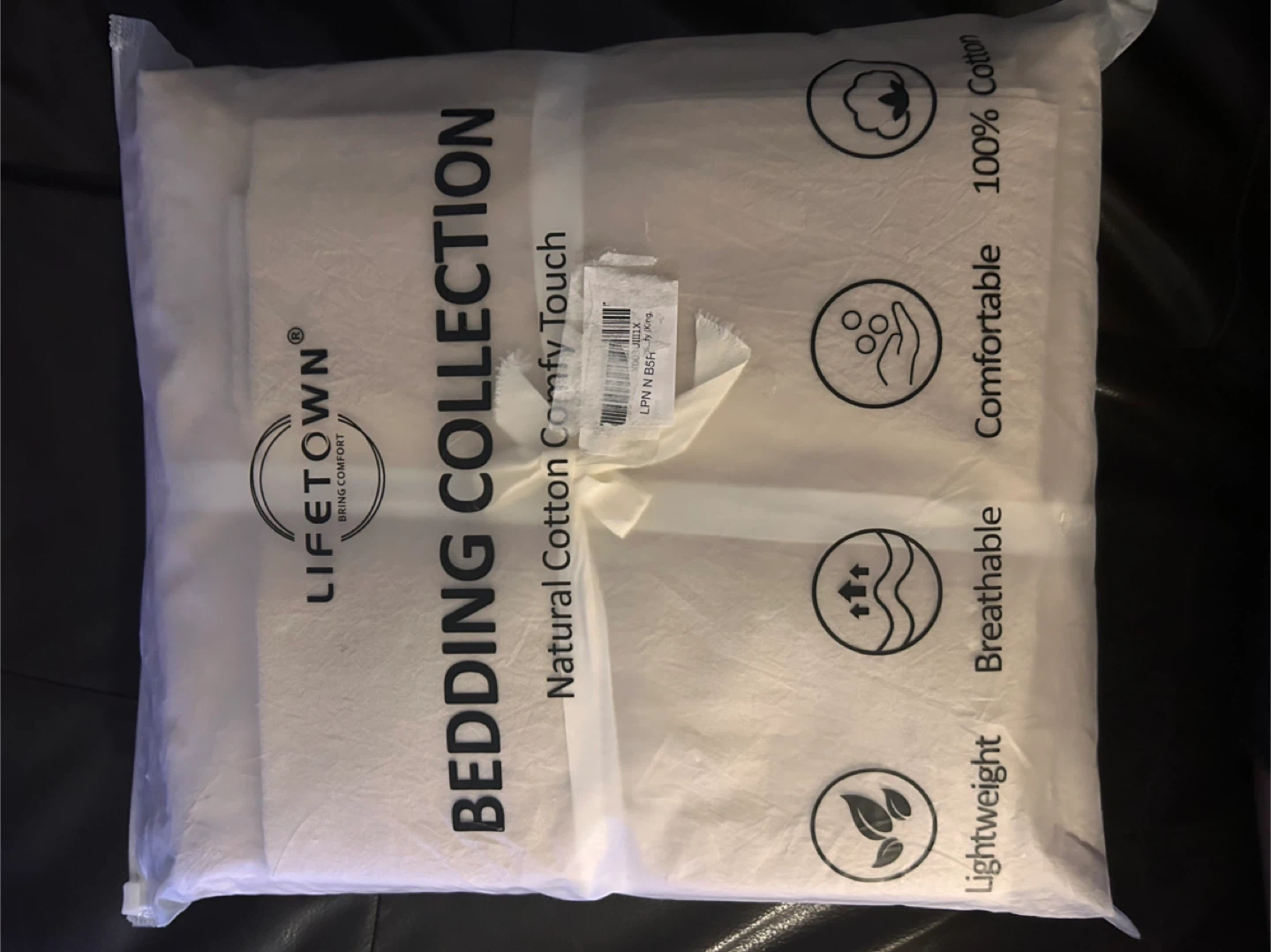 LIFETOWN King Size Duvet Cover Set – 3 Pieces. New - photo 4