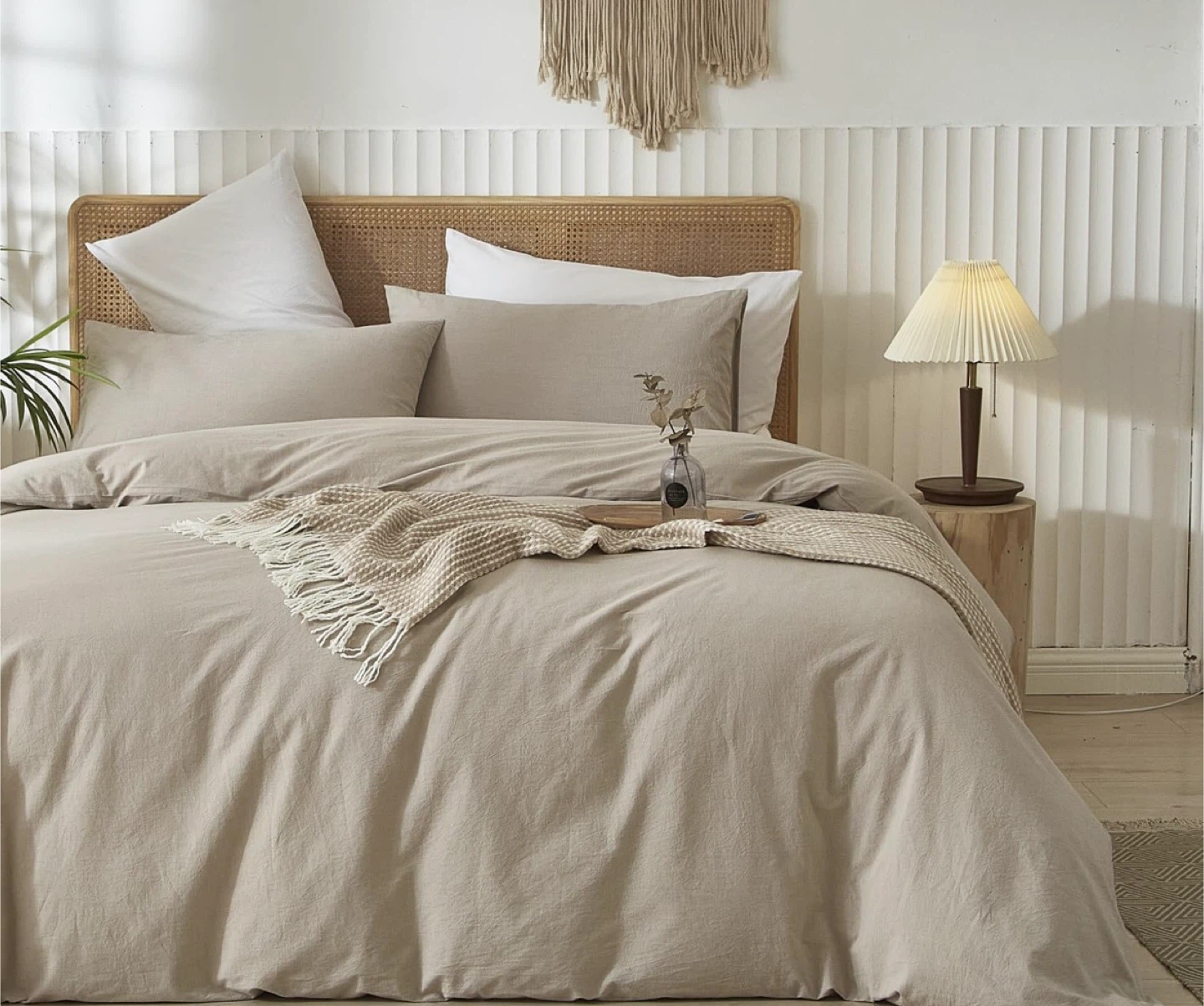 LIFETOWN King Size Duvet Cover Set – 3 Pieces. New