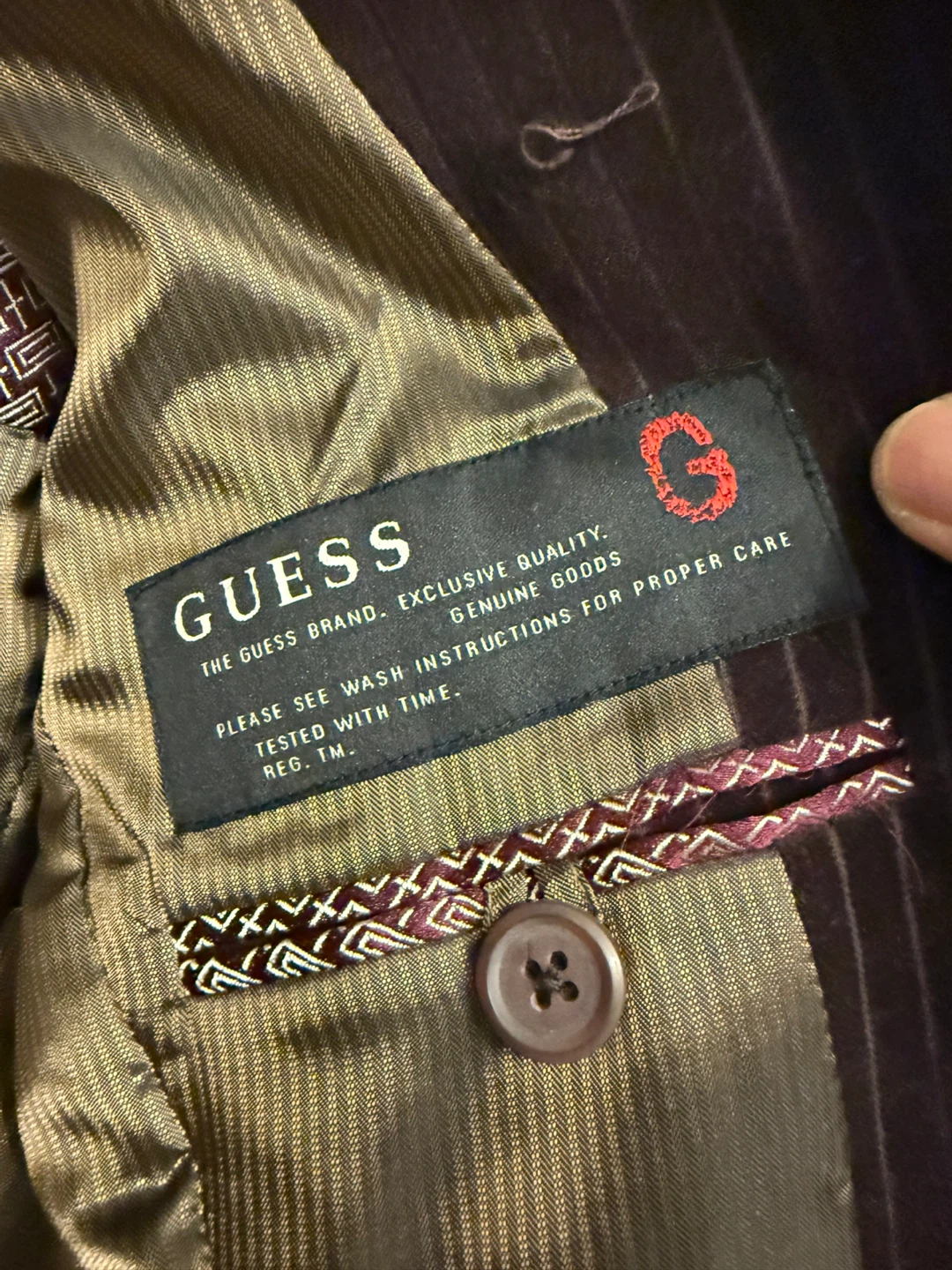 Guess Brun/Bison Corduroy Blazer - Size S/P - photo 3