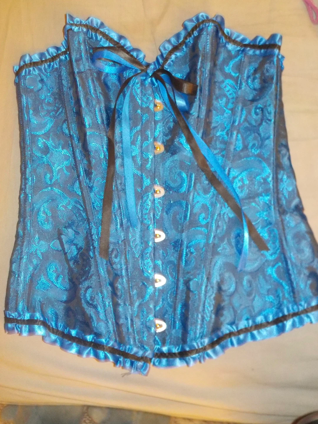 Blue & Black Corset Top - photo 2