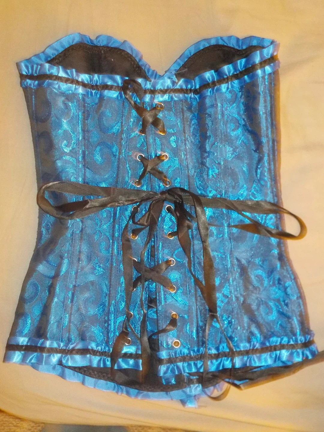 Blue & Black Corset Top - photo 3