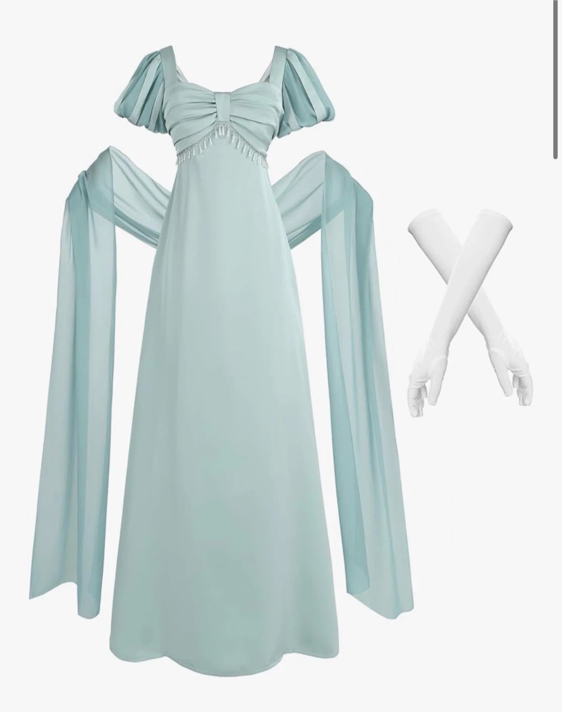 Light Blue Regency Dress w/ Gloves