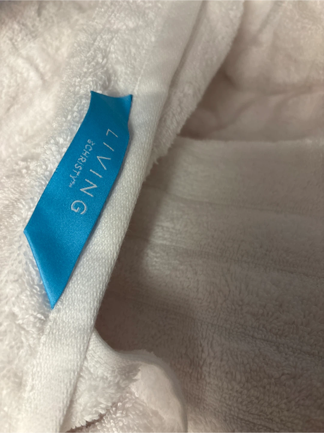 White Cotton Bath Towel - 69x178 cm - photo 3