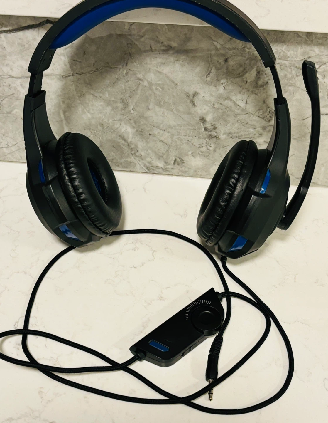 Black & Blue Gaming Headset with Mic - photo 5