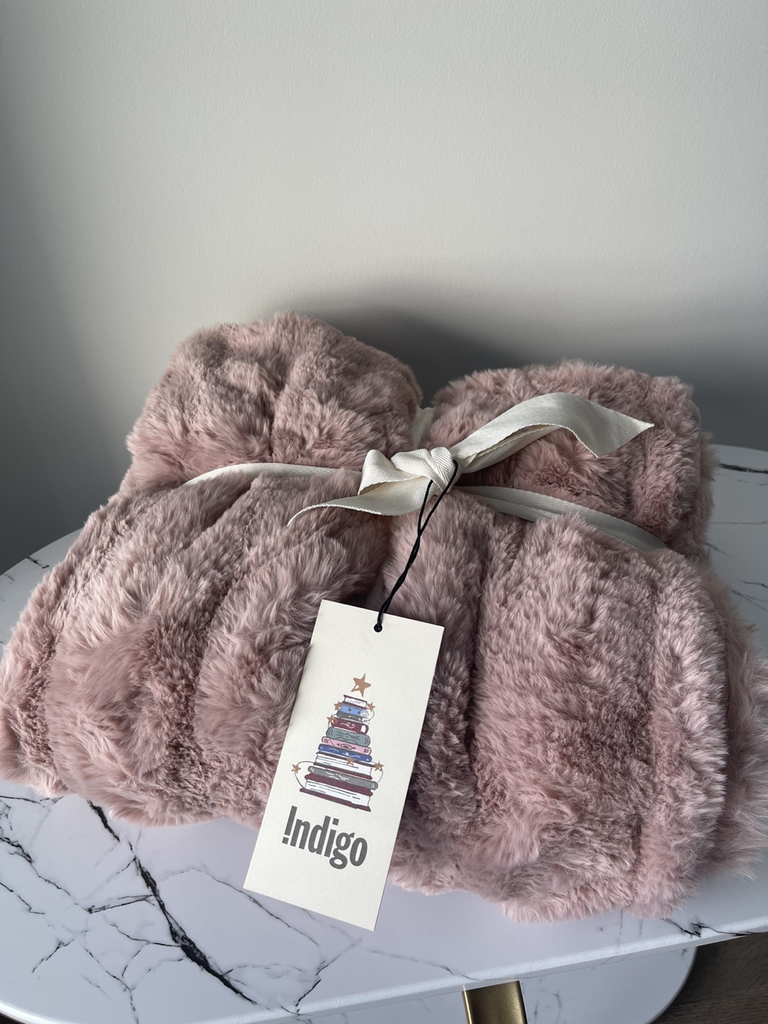 Brand new Indigo Faux Fur Throw Blanket | Unused, with Tag - photo 2