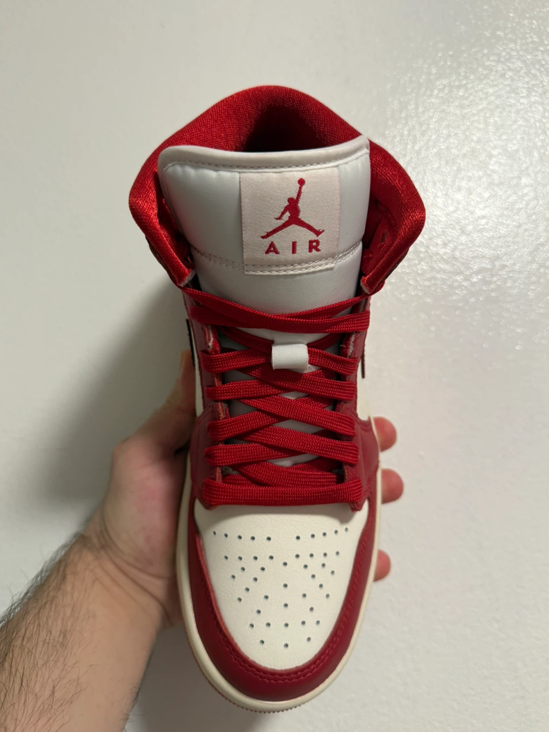 Air Jordan 1 Mid Red/White - US 7.5