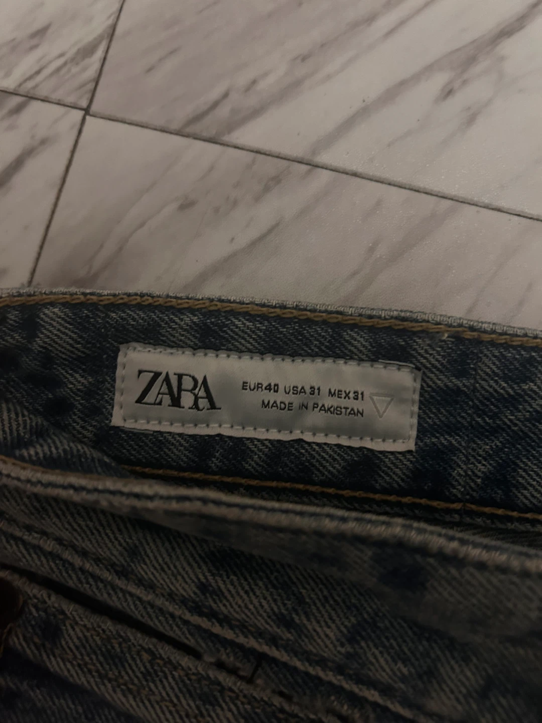 Zara denim jeans straight leg / size - 31x31 - photo 2
