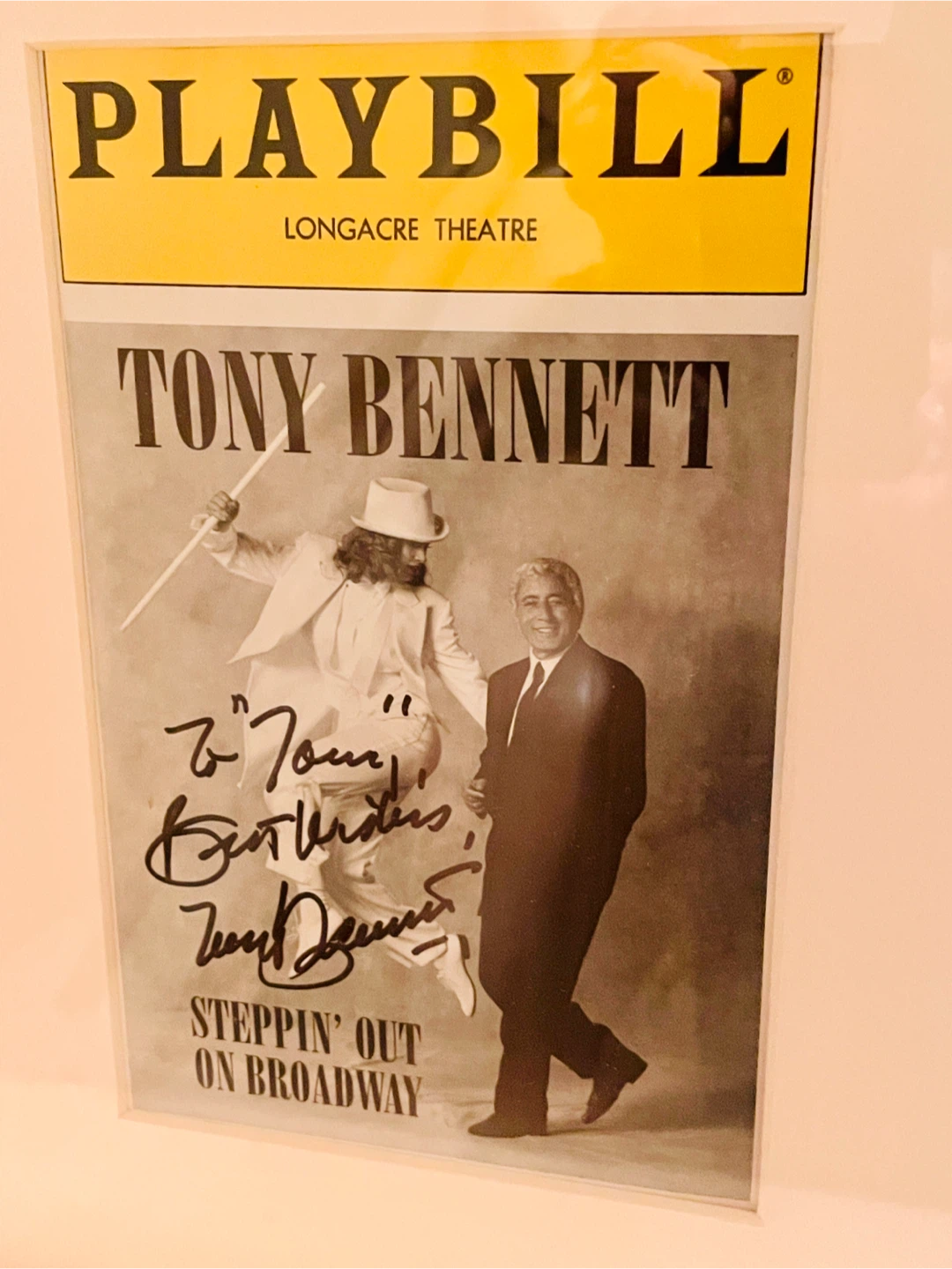 Tony Bennett Signed Framed Playbills - photo 3
