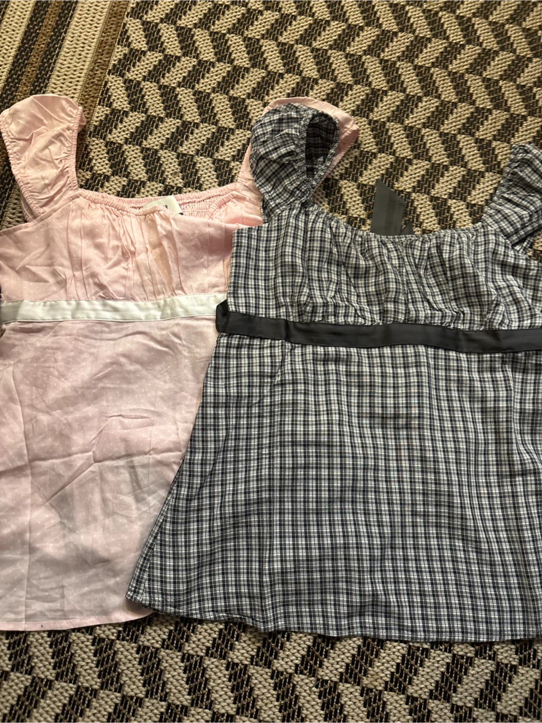Two holister tops - Pink & Plaid