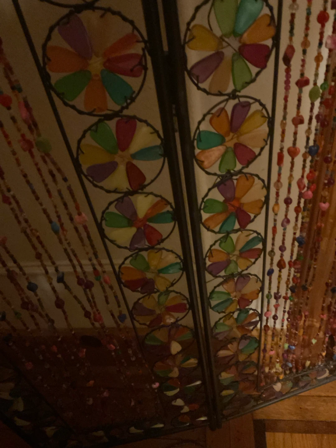 Unique Boho Beaded Room Divider Screen - photo 4