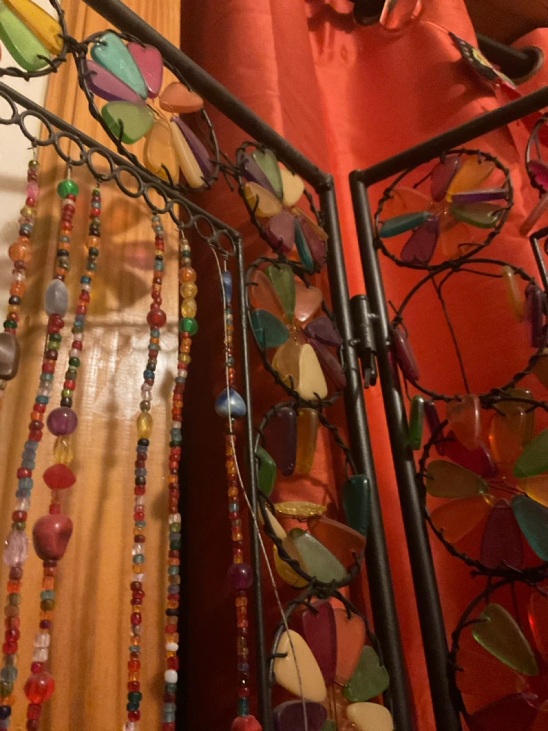 Unique Boho Beaded Room Divider Screen - photo 5