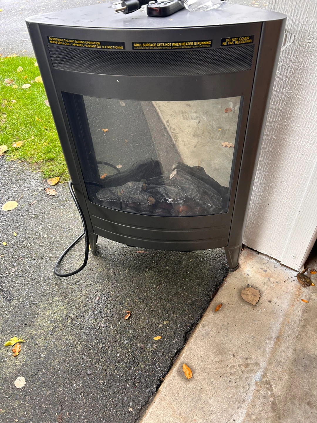 Corner Electric Fireplace Heater - photo 2