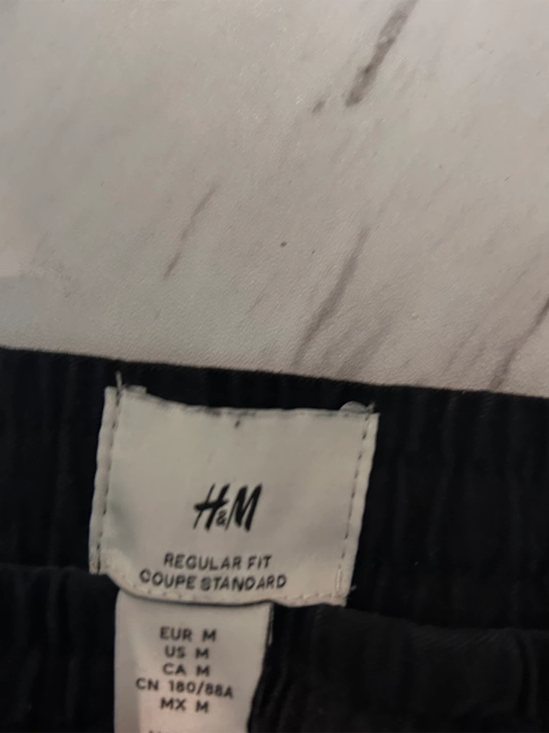 Black h@m trousers regular fit coupe standard / size - medium - photo 2