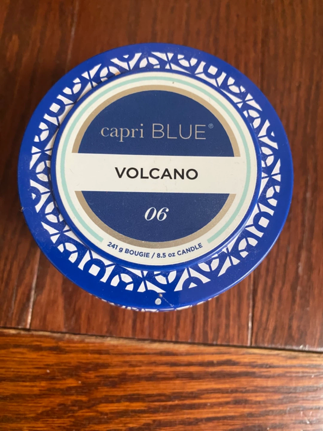 Capri Blue Volcano Scented Candle - Blue Mini Tin Jar