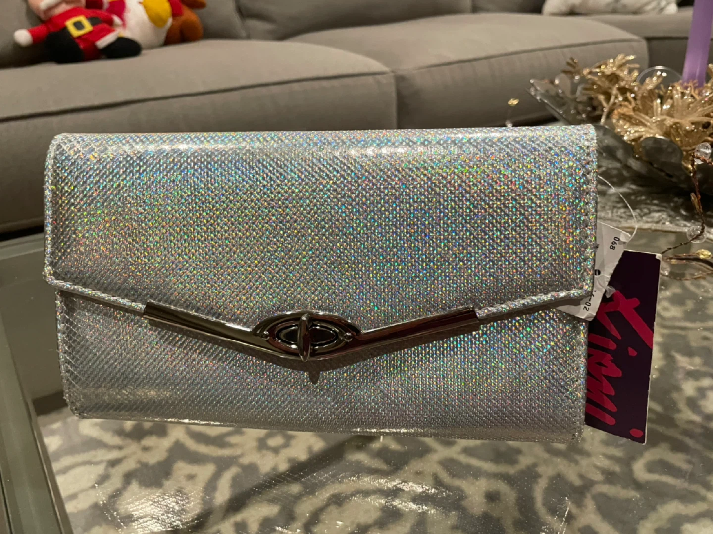 Fioni Silver Clutch - New with Tags!