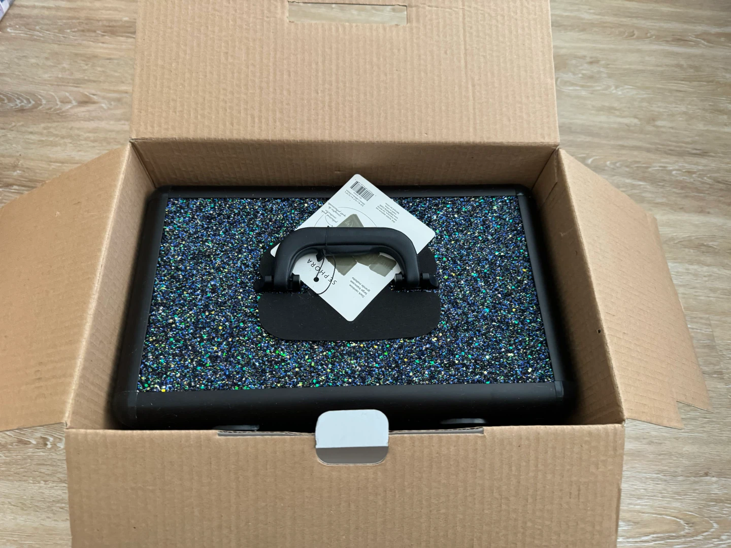 New Sephora Dark Rainbow Large Traincase
