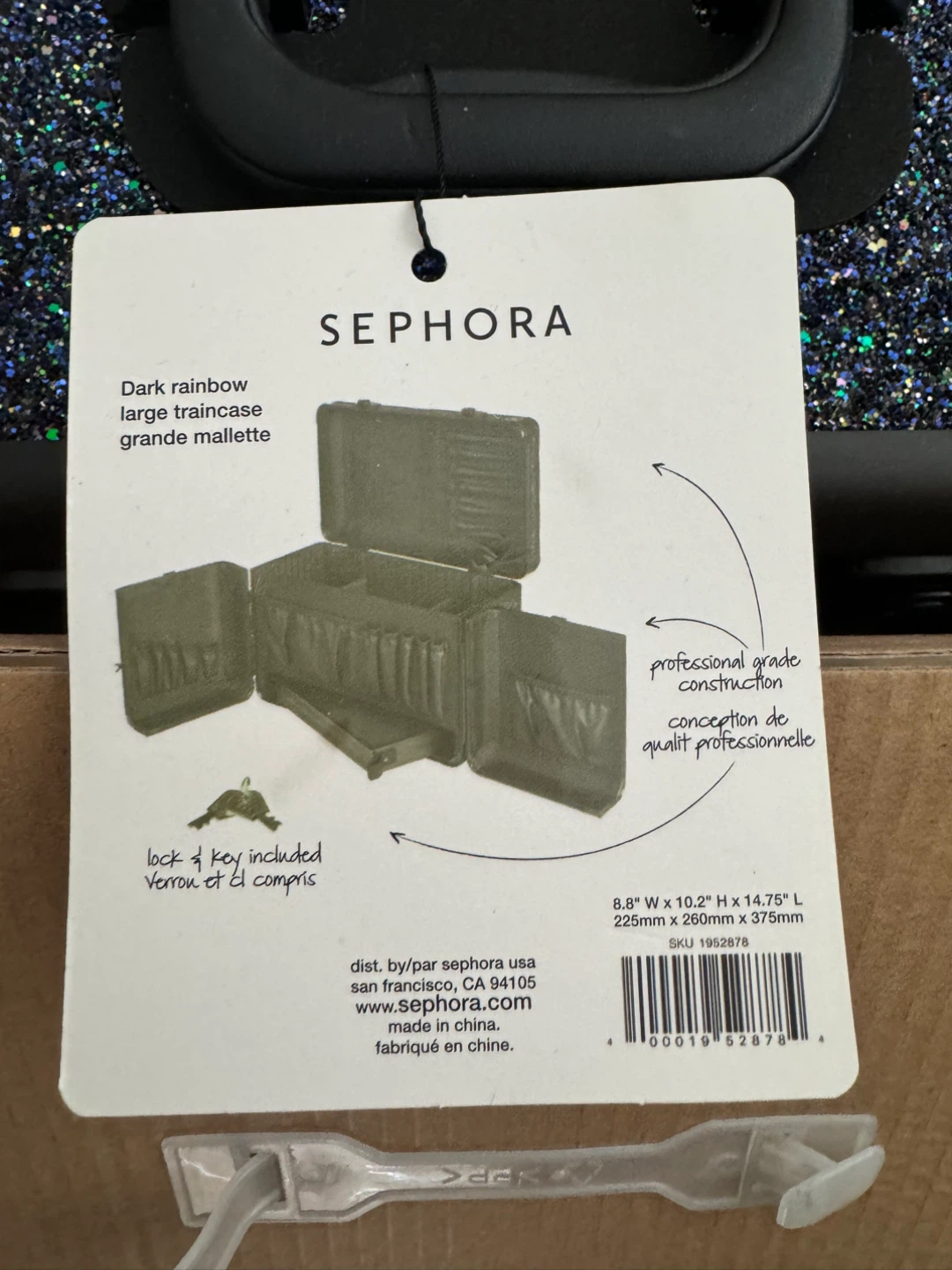New Sephora Dark Rainbow Large Traincase - photo 2