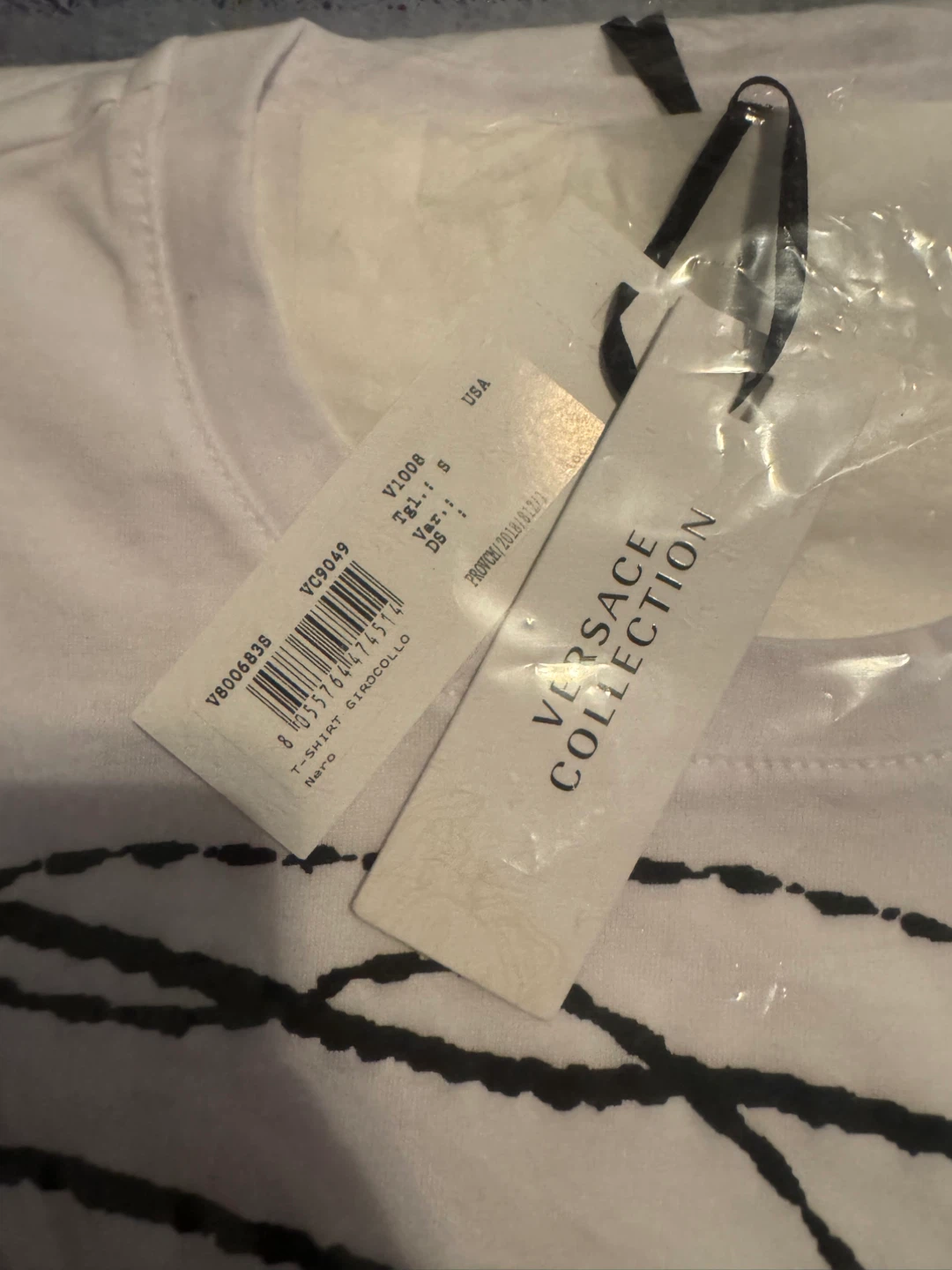 New Versace Collection White T-Shirt Size S - photo 2