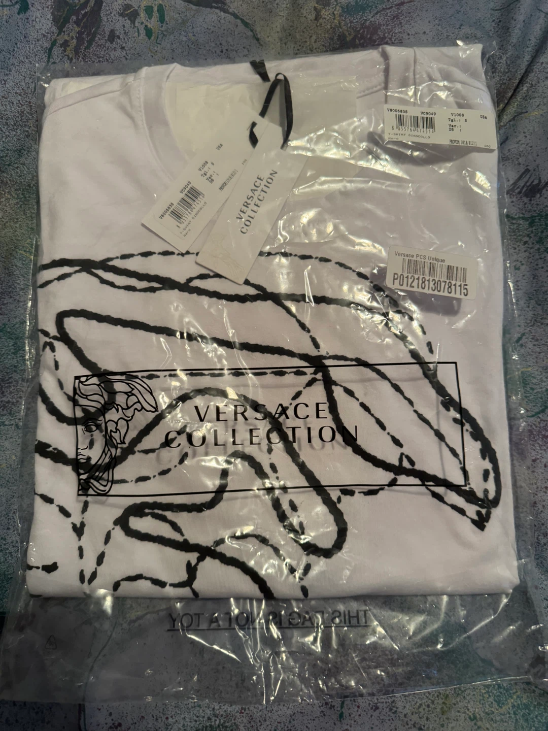 New Versace Collection White T-Shirt Size S