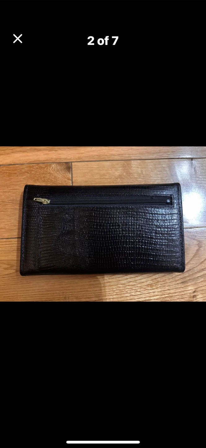 Ladies Black Genuine Leather Wallet-Brand New - photo 2