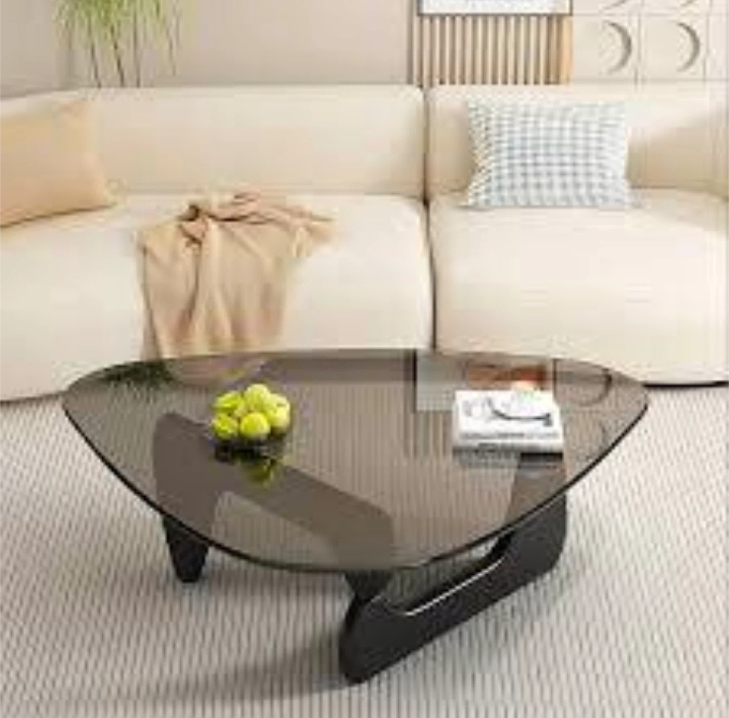 3 Modular Cloud Sofas, Central rug and Noguchi coffee table - photo 4