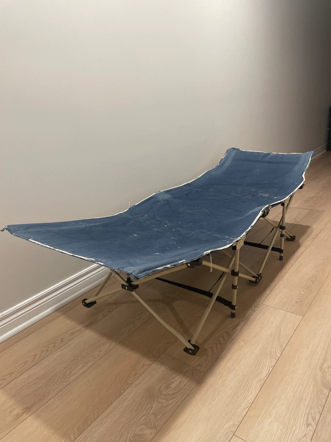 Folding Camping Cot - Blue