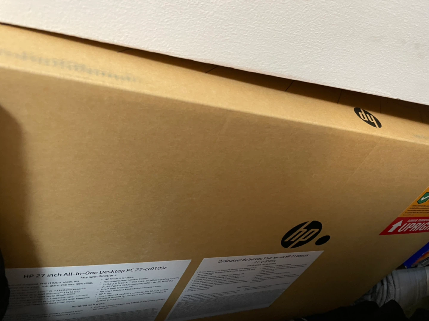 HP 27-inch All-in-One Desktop PC 27-cr0109c