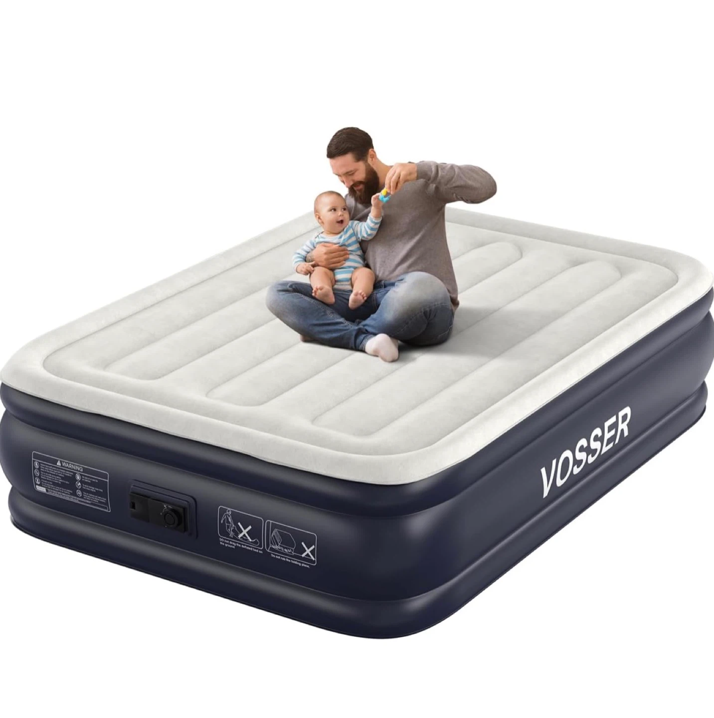 VOSSER Full Size Air Bed (75x54x18in)