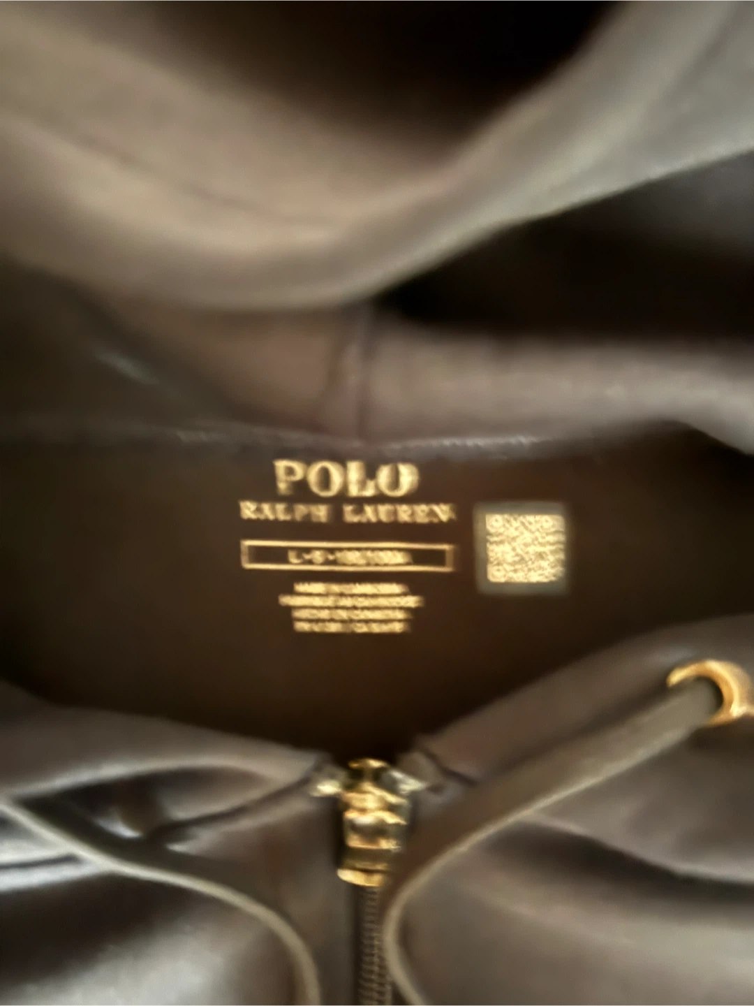 Navy blue polo hoodie - photo 3