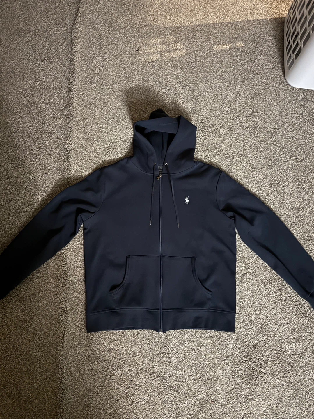 Navy blue polo hoodie