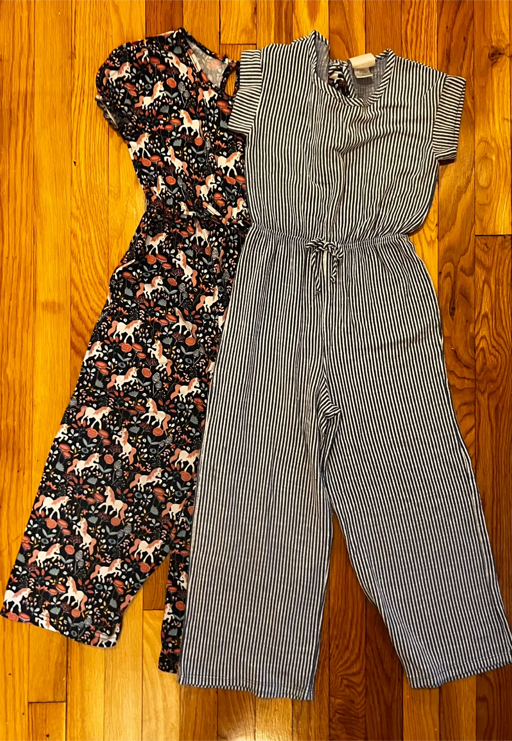 Two Cute Girl's Jumpsuits