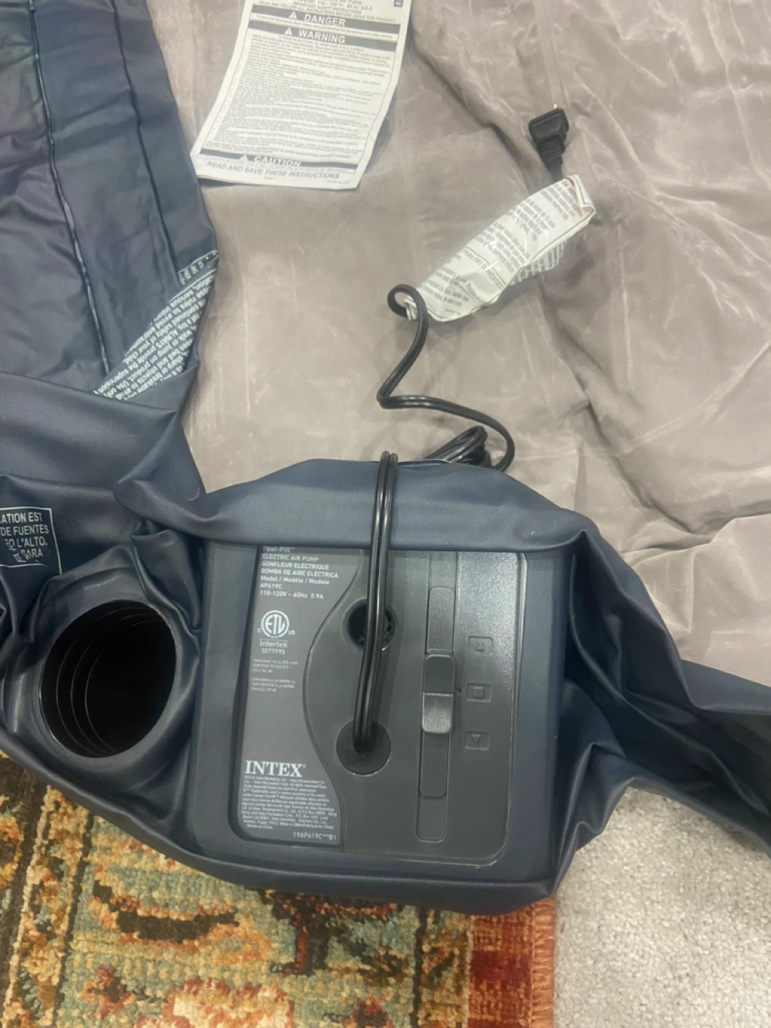 Intex twin Air Mattress with Built-in Pump - photo 4