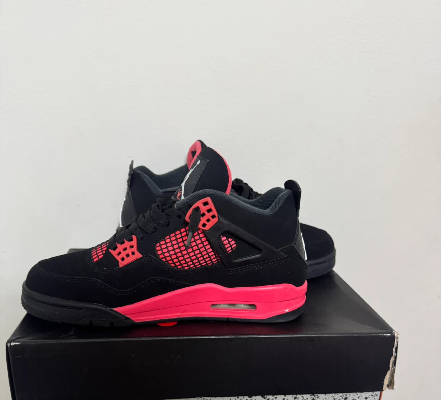 Air Jordan 4 Retro Black/Fire Red (Size 9.5) - photo 2