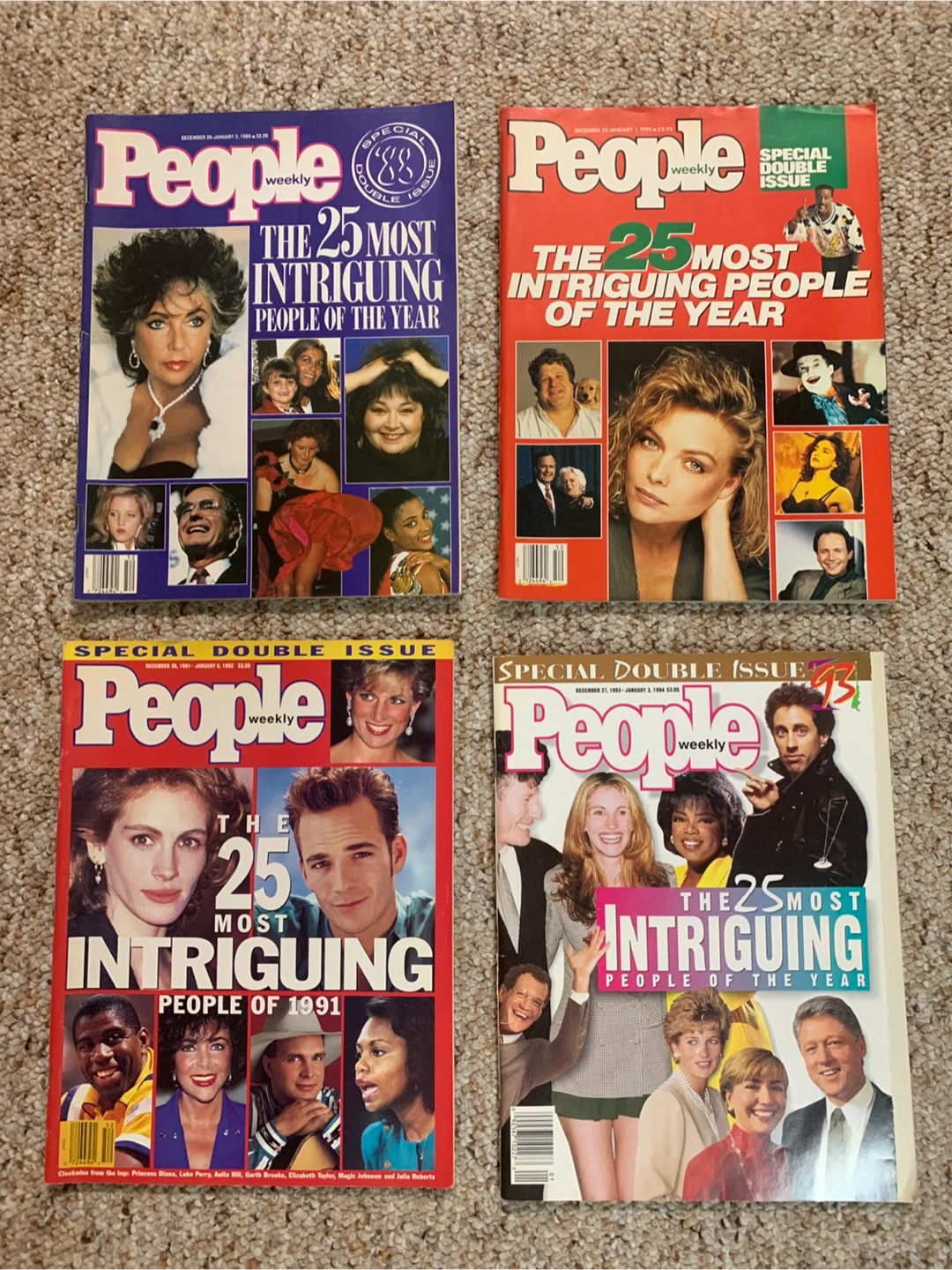 People Weekly 'The 25 Most Intriguing People' Magazines