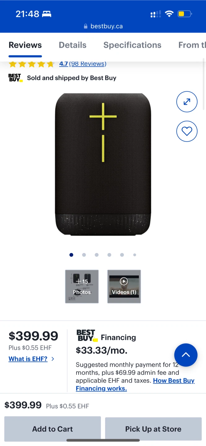 Ultimate Ears Epicboom Bluetooth Speaker - photo 4