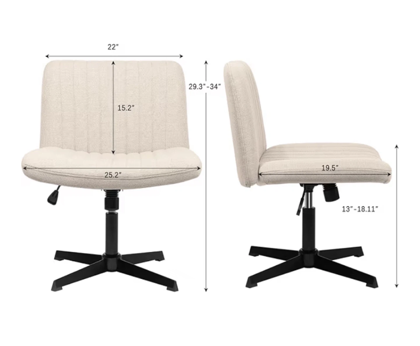 Beige Adjustable Office Chair - photo 5