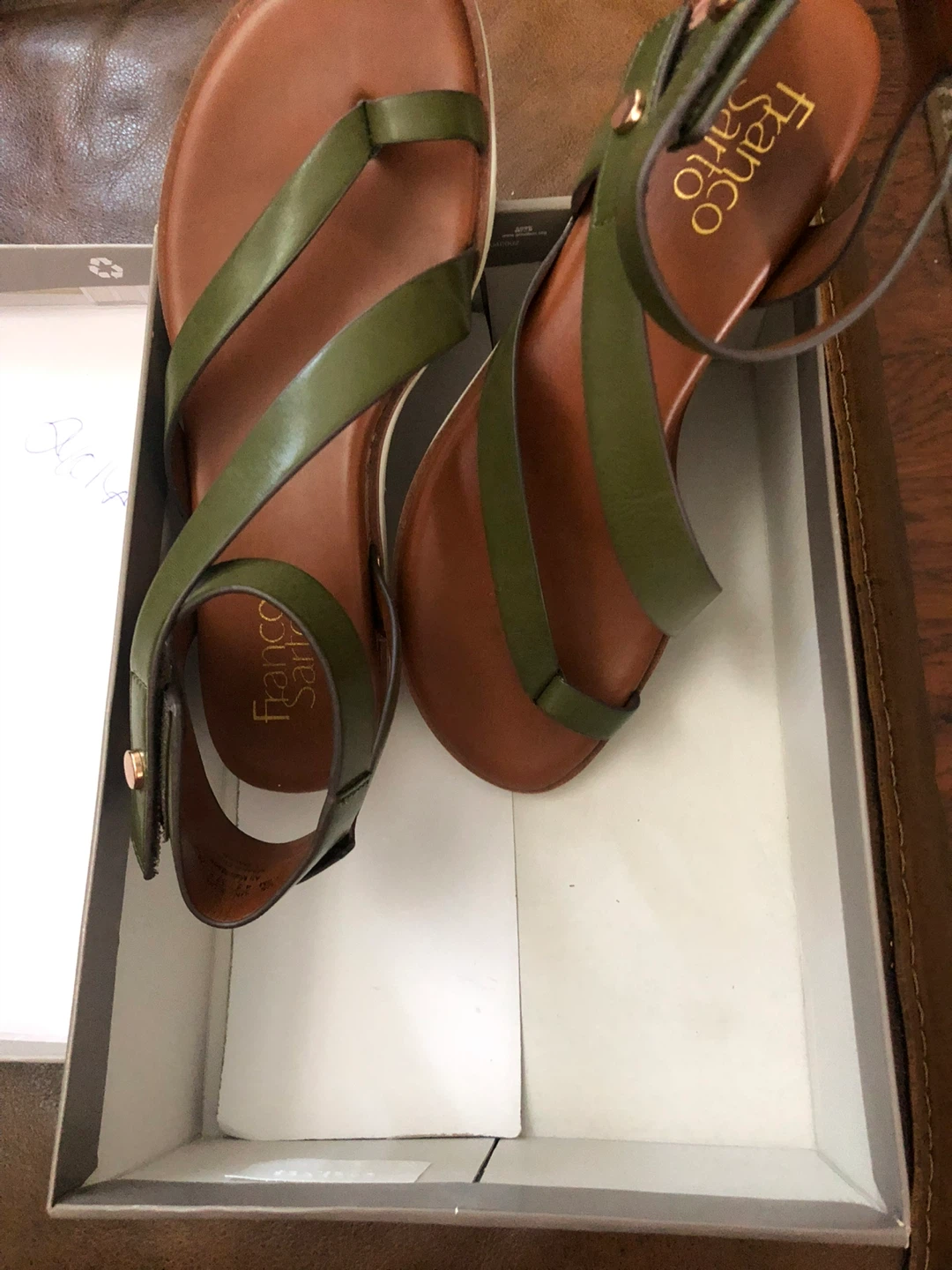 Franco Sarto Sandals, Size 7.5M, Olive Green - New - photo 2