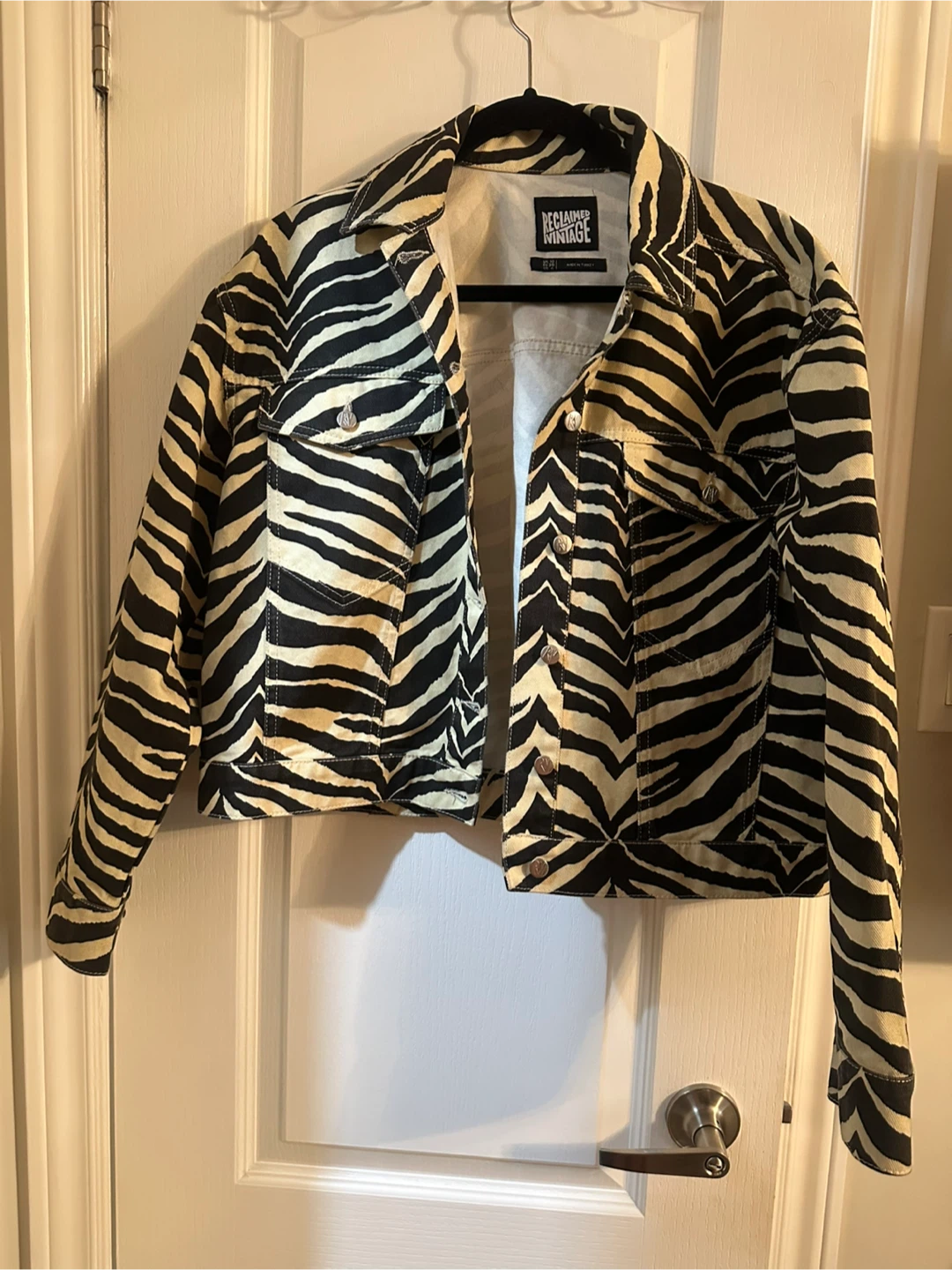 Reclaimed Vintage Zebra Print Jacket