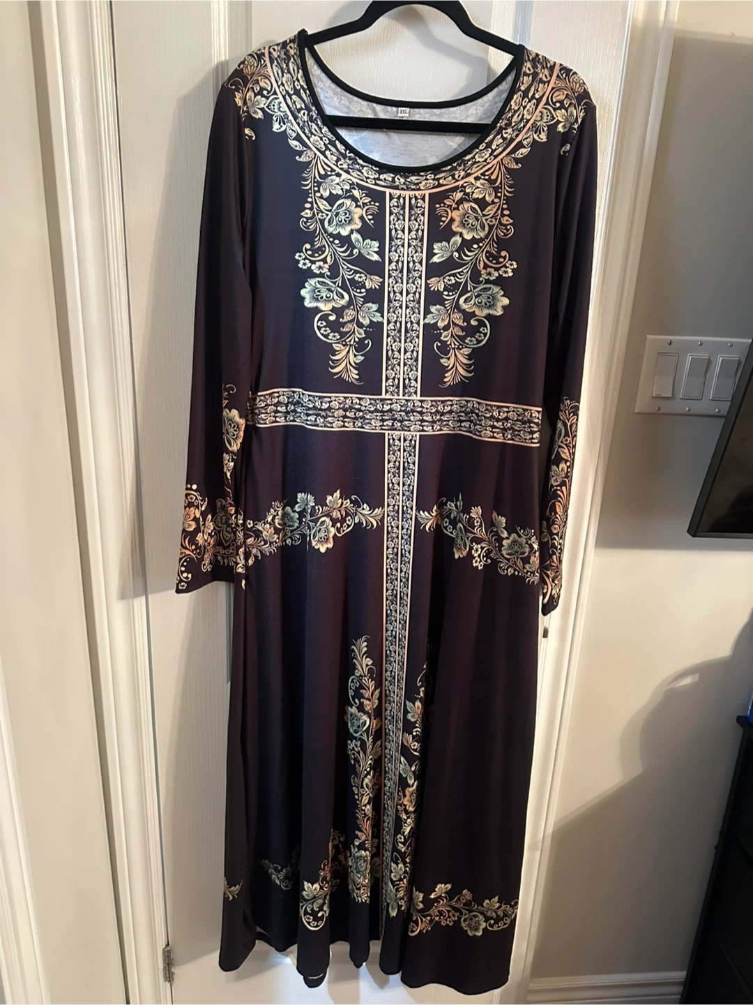 Floral Long Sleeve Dress (XXL)