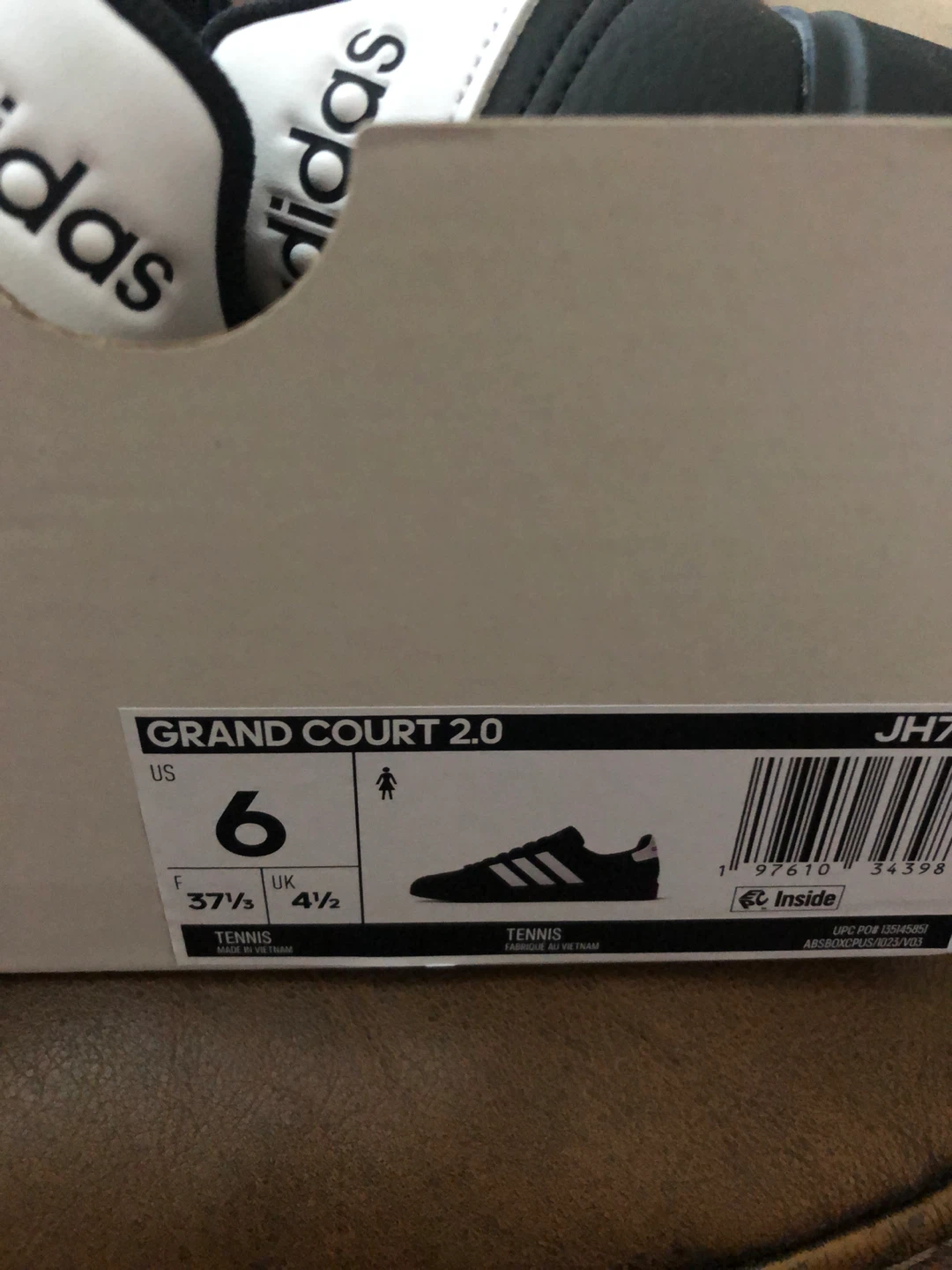 Adidas Grand Court 2.0 Tennis Shoes - US 6