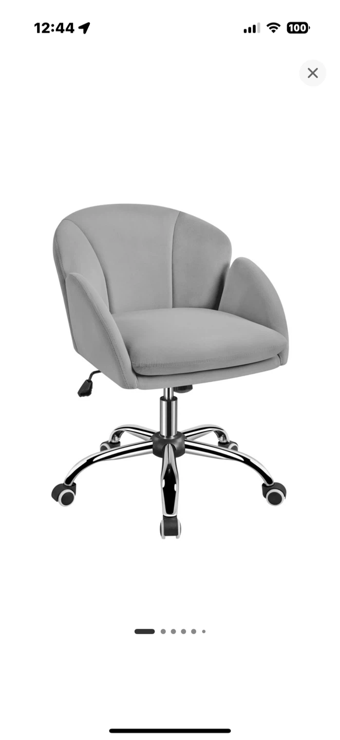 Gray Adjustable Office Desk Chair