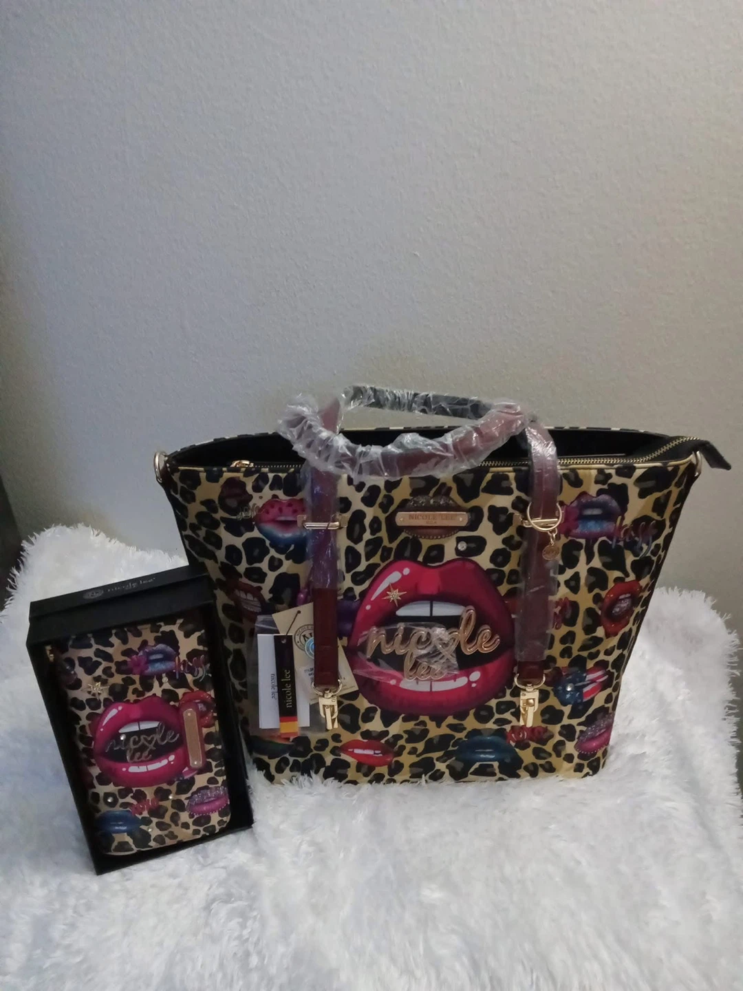 Nicole Lee Tote Bag & Wallet Set